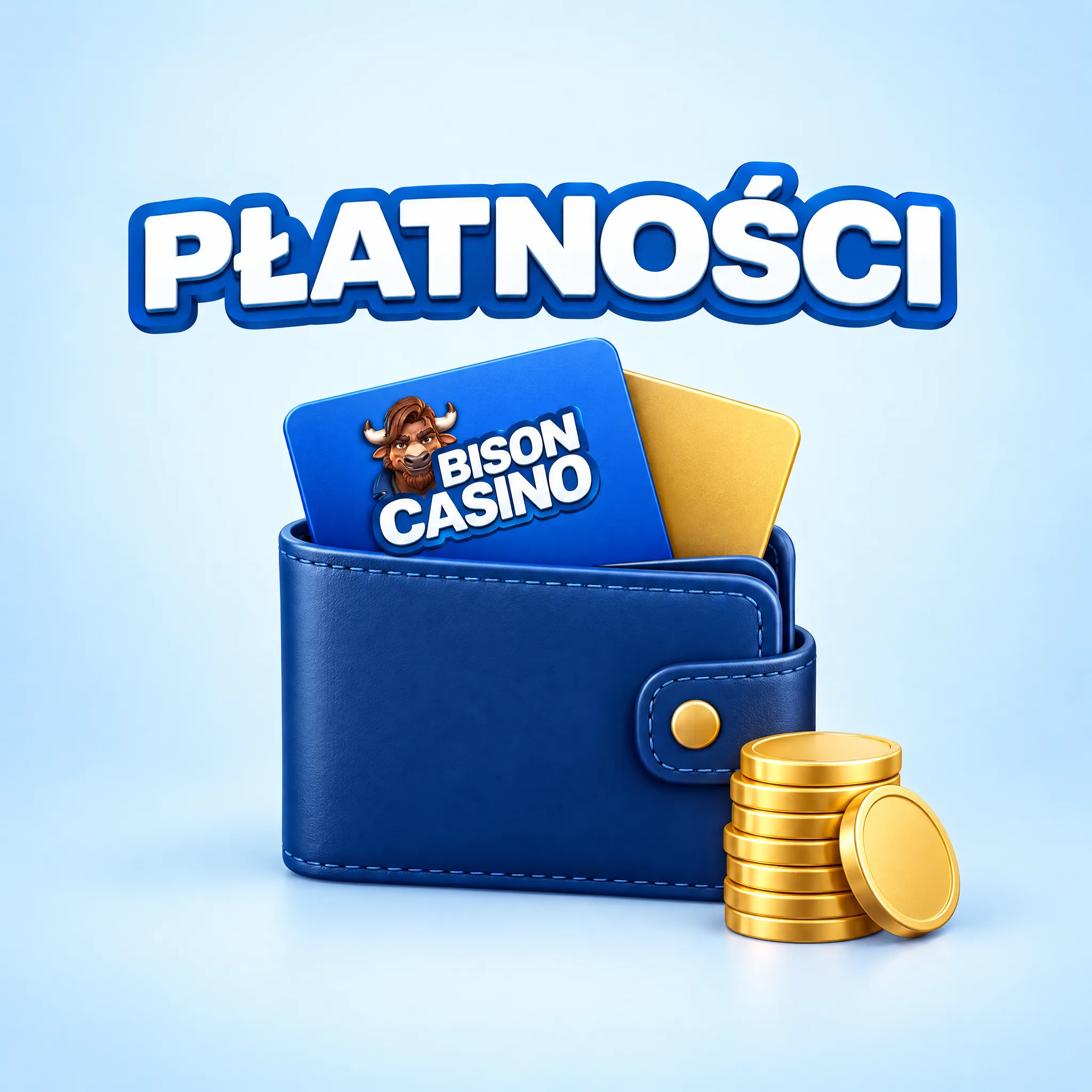 Ilustracja wpłat i wypłat w Bison Casino